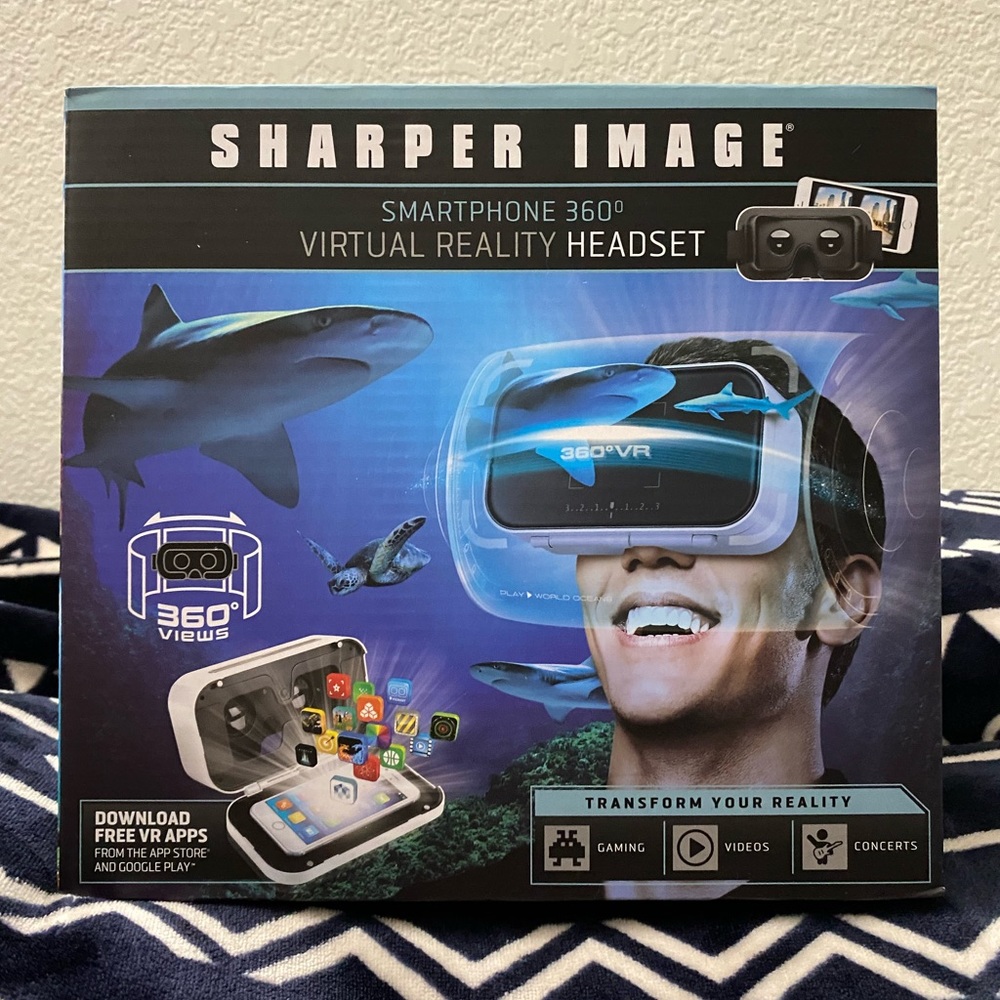 ‼️CLEARANCE‼️ Sharper Image Smartphone 360Degree Virtual Reality Headset - White